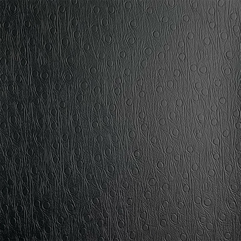 جلود سوداء PVC للأحذية